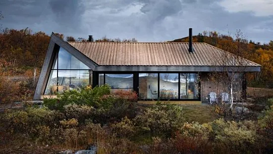 Hytte tegnet av arkitekt Tommie Wilhelmsen